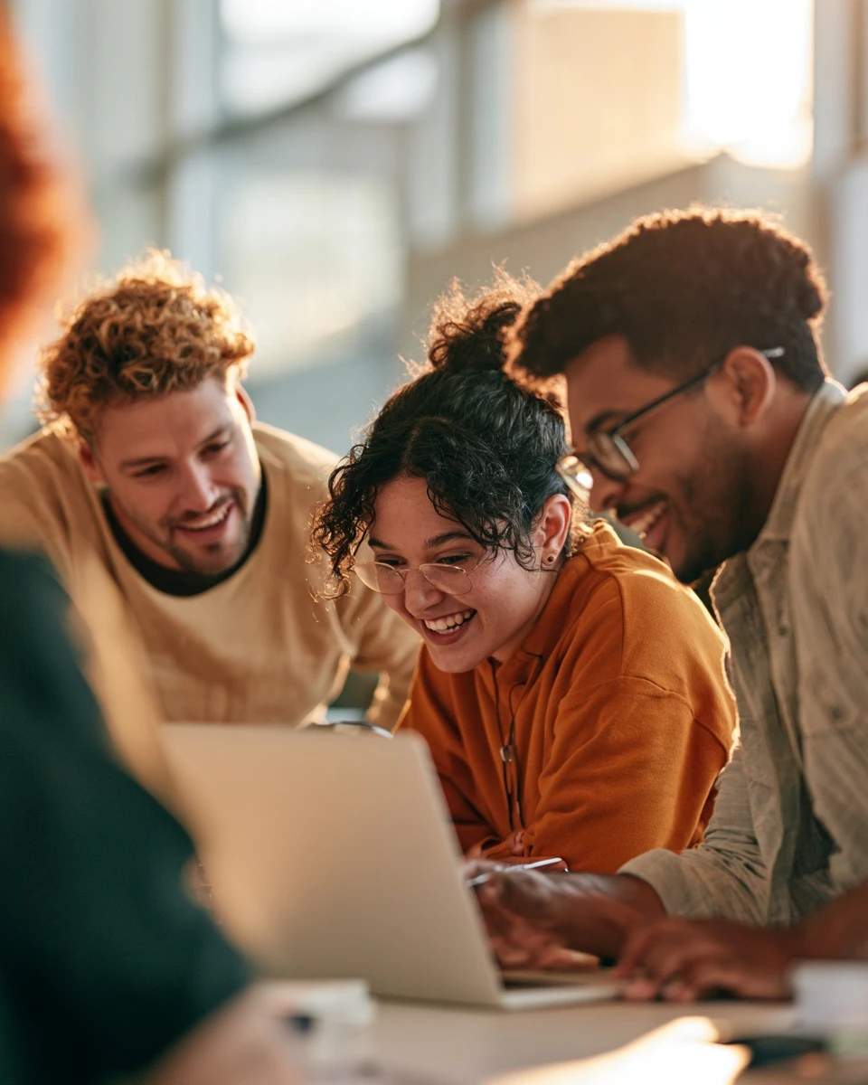 A small business team collaborating around Core